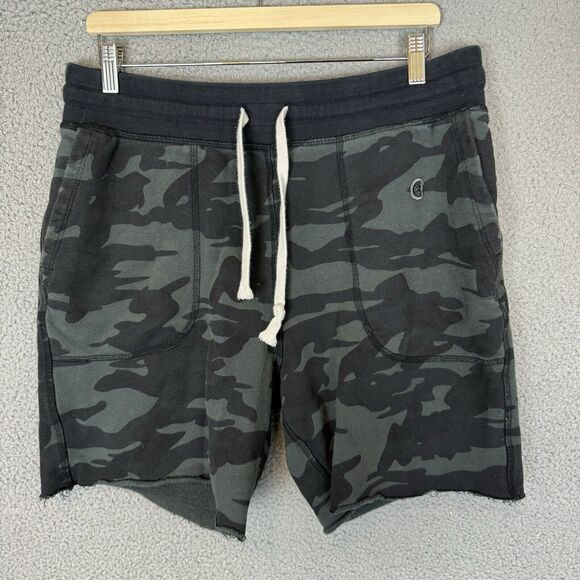 Todd Snyder Other - Todd Snyder X Champion Shorts Mens L Black Camo Fatigue Cut Off